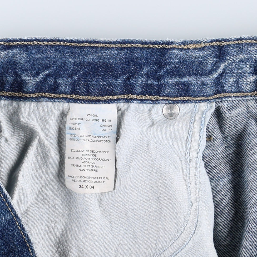 Dickies denim painter pants for men, equivalent to W34 cotton blue type Vintage Second Hand