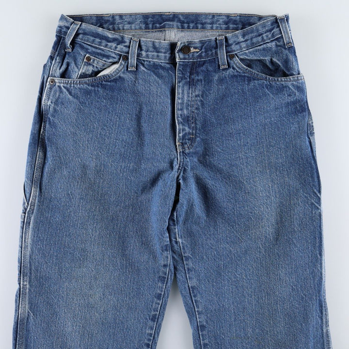 Dickies denim painter pants for men, equivalent to W34 cotton blue type Vintage Second Hand