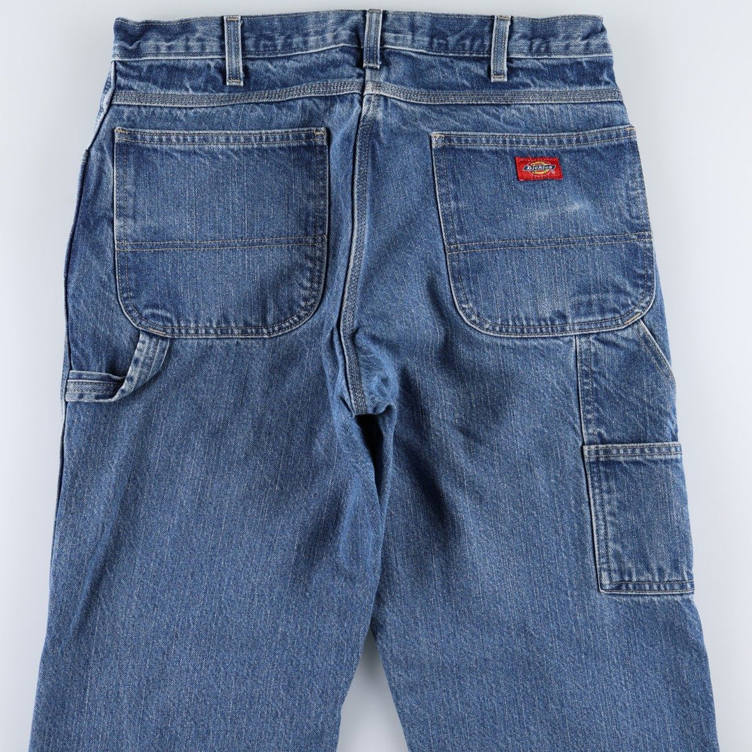 Dickies denim painter pants for men, equivalent to W34 cotton blue type Vintage Second Hand