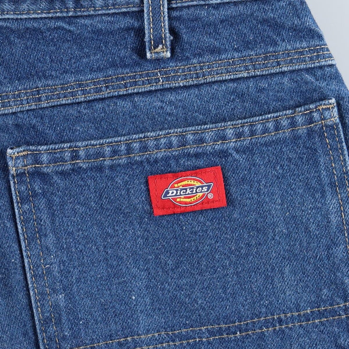 Dickies denim painter pants for men, equivalent to W34 cotton blue type Vintage Second Hand
