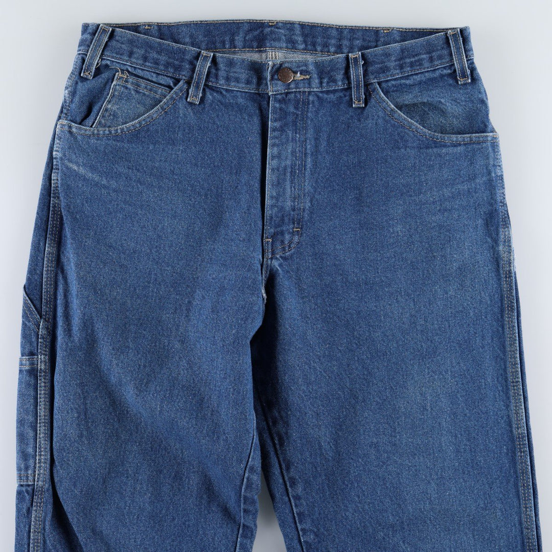 Dickies denim painter pants for men, equivalent to W34 cotton blue type Vintage Second Hand
