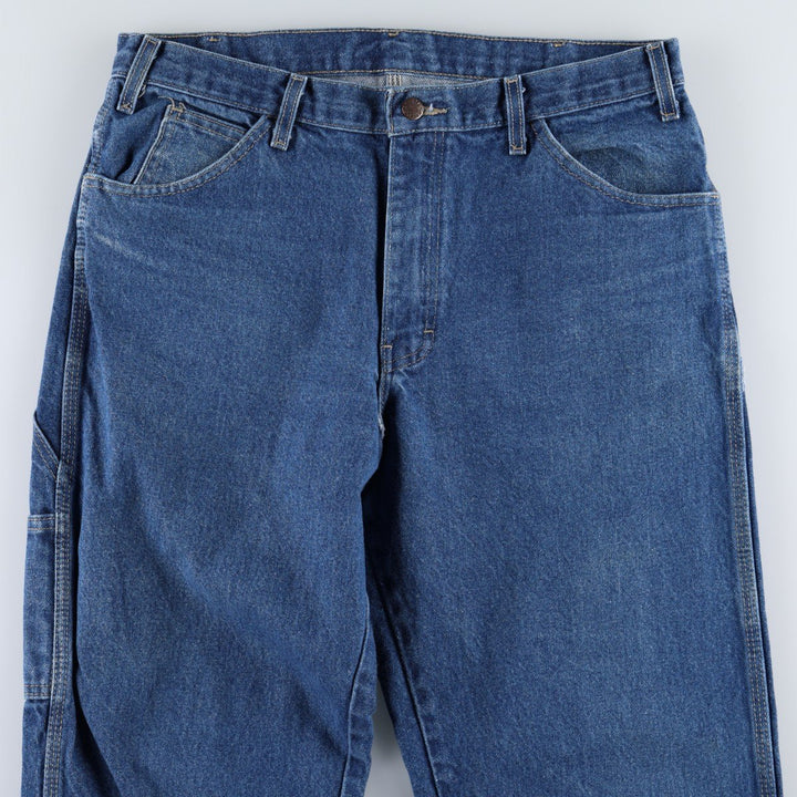 Dickies denim painter pants for men, equivalent to W34 cotton blue type Vintage Second Hand