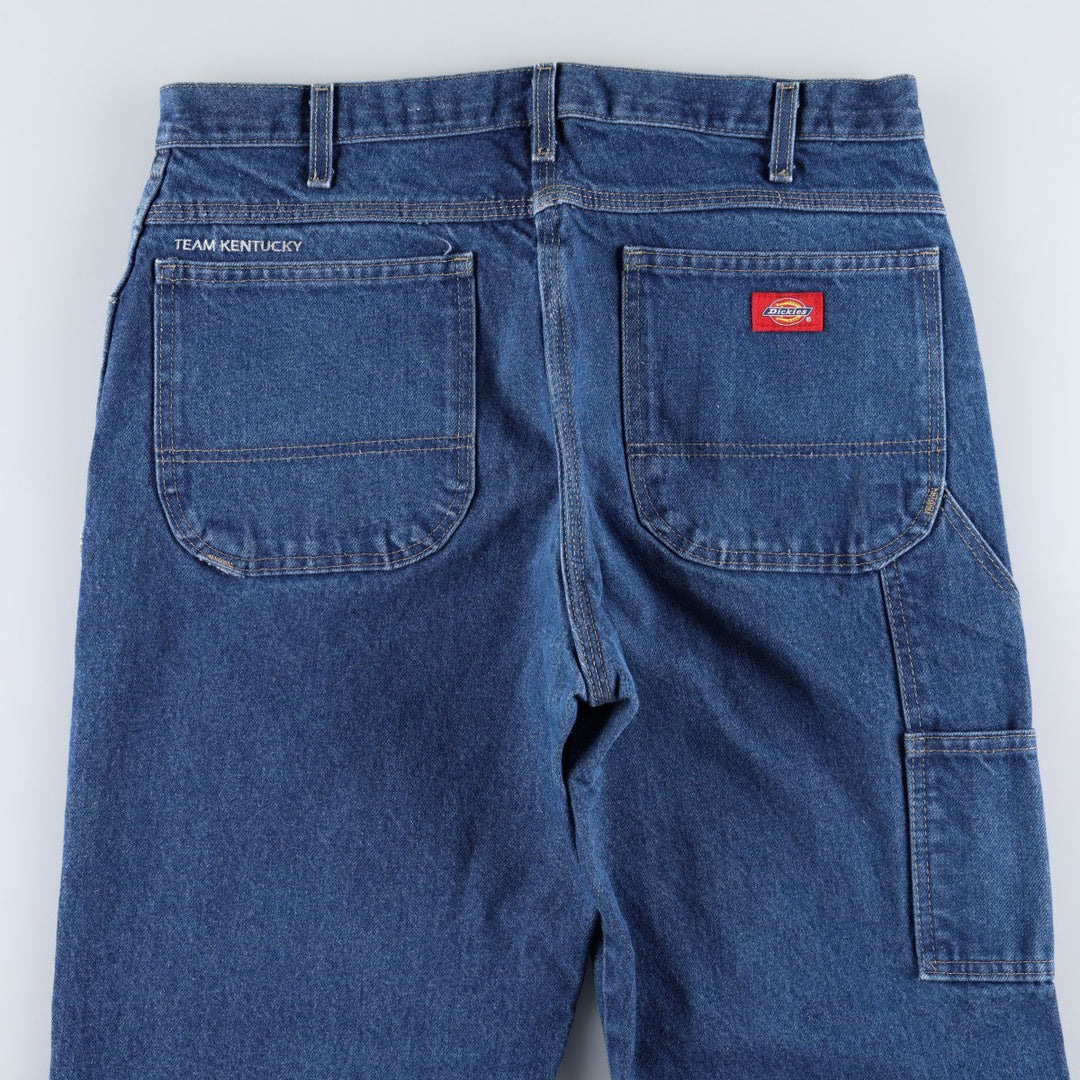 Dickies denim painter pants for men, equivalent to W34 cotton blue type Vintage Second Hand