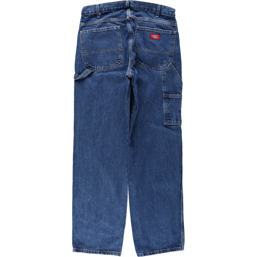 Dickies denim painter pants for men, equivalent to W33 cotton blue type Vintage Second Hand