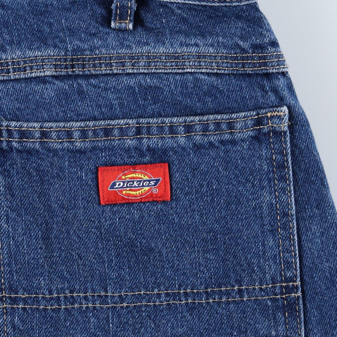 Dickies denim painter pants for men, equivalent to W33 cotton blue type Vintage Second Hand