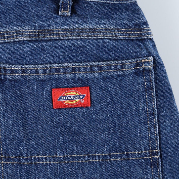 Dickies denim painter pants for men, equivalent to W33 cotton blue type Vintage Second Hand