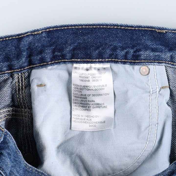 Dickies denim painter pants for men, equivalent to W33 cotton blue type Vintage Second Hand
