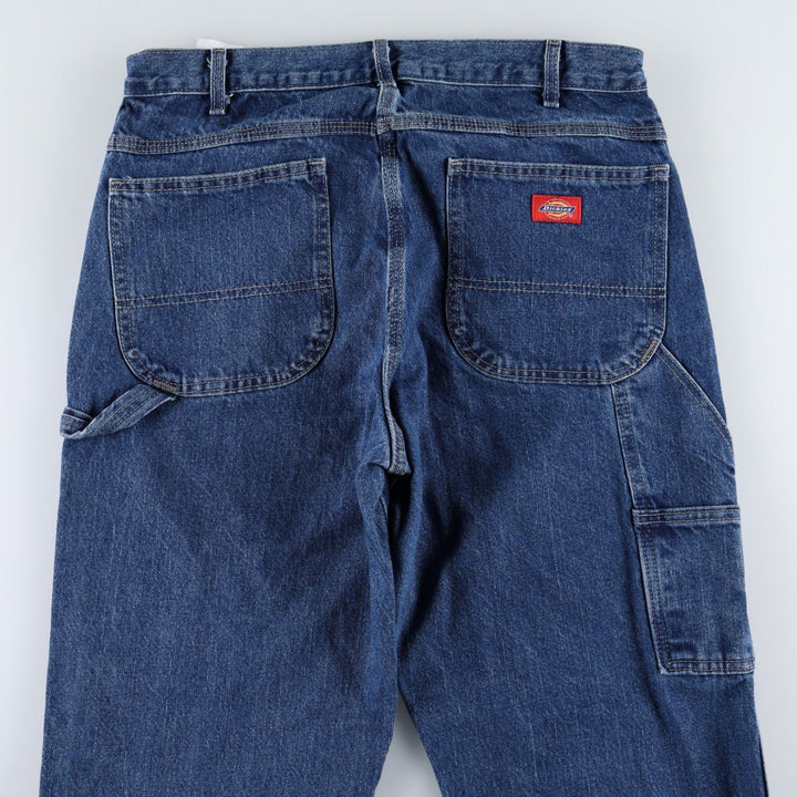 Dickies denim painter pants for men, equivalent to W33 cotton blue type Vintage Second Hand