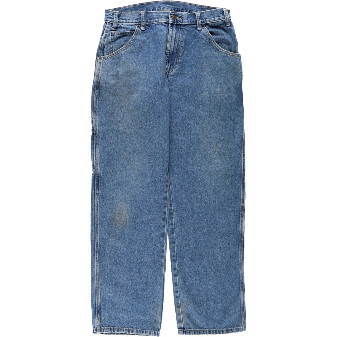 Dickies denim painter pants for men, equivalent to W32 cotton blue type Vintage Second Hand
