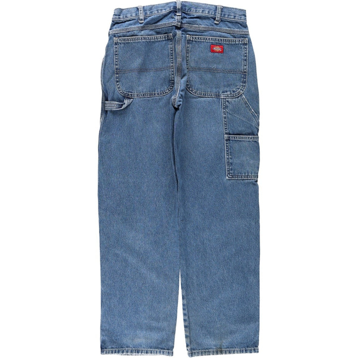 Dickies denim painter pants for men, equivalent to W32 cotton blue type Vintage Second Hand