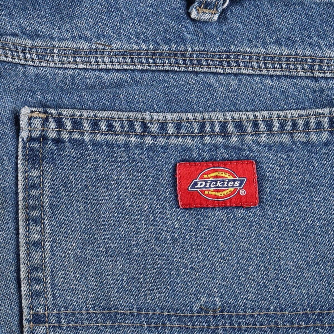 Dickies denim painter pants for men, equivalent to W32 cotton blue type Vintage Second Hand