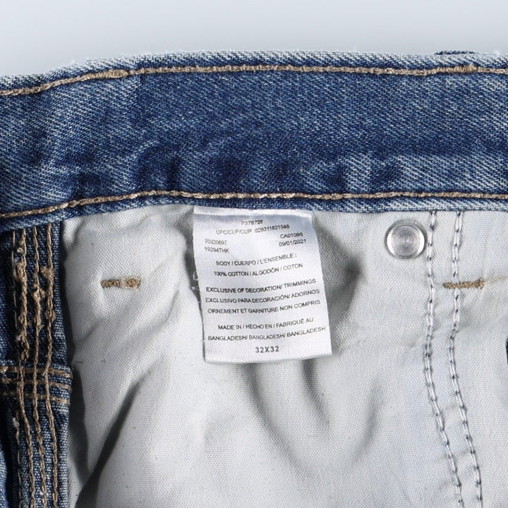 Dickies denim painter pants for men, equivalent to W32 cotton blue type Vintage Second Hand