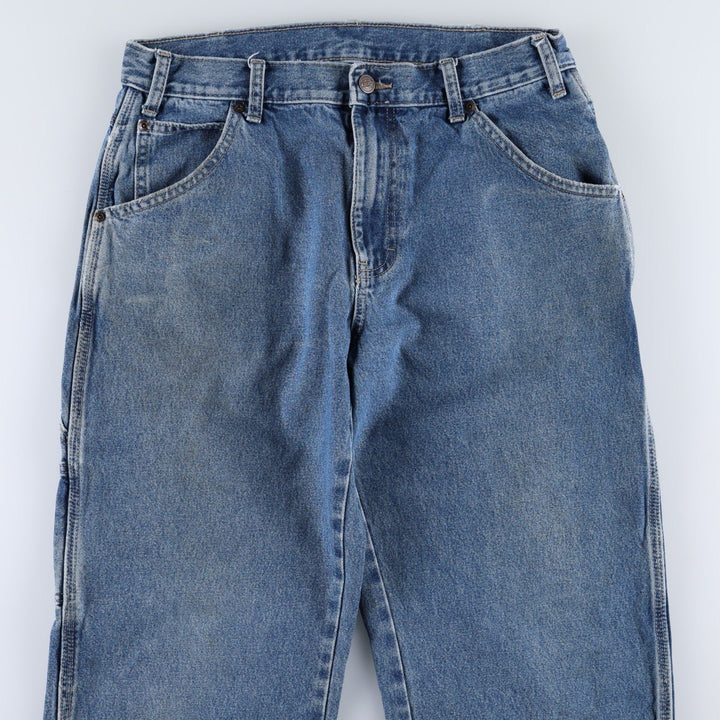 Dickies denim painter pants for men, equivalent to W32 cotton blue type Vintage Second Hand