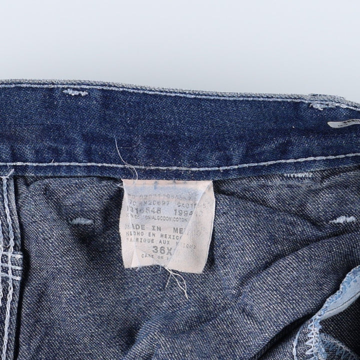 Dickies denim painter pants for men, equivalent to W34 cotton navy blue type Vintage Second Hand