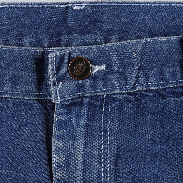 Dickies denim painter pants for men, equivalent to W34 cotton navy blue type Vintage Second Hand