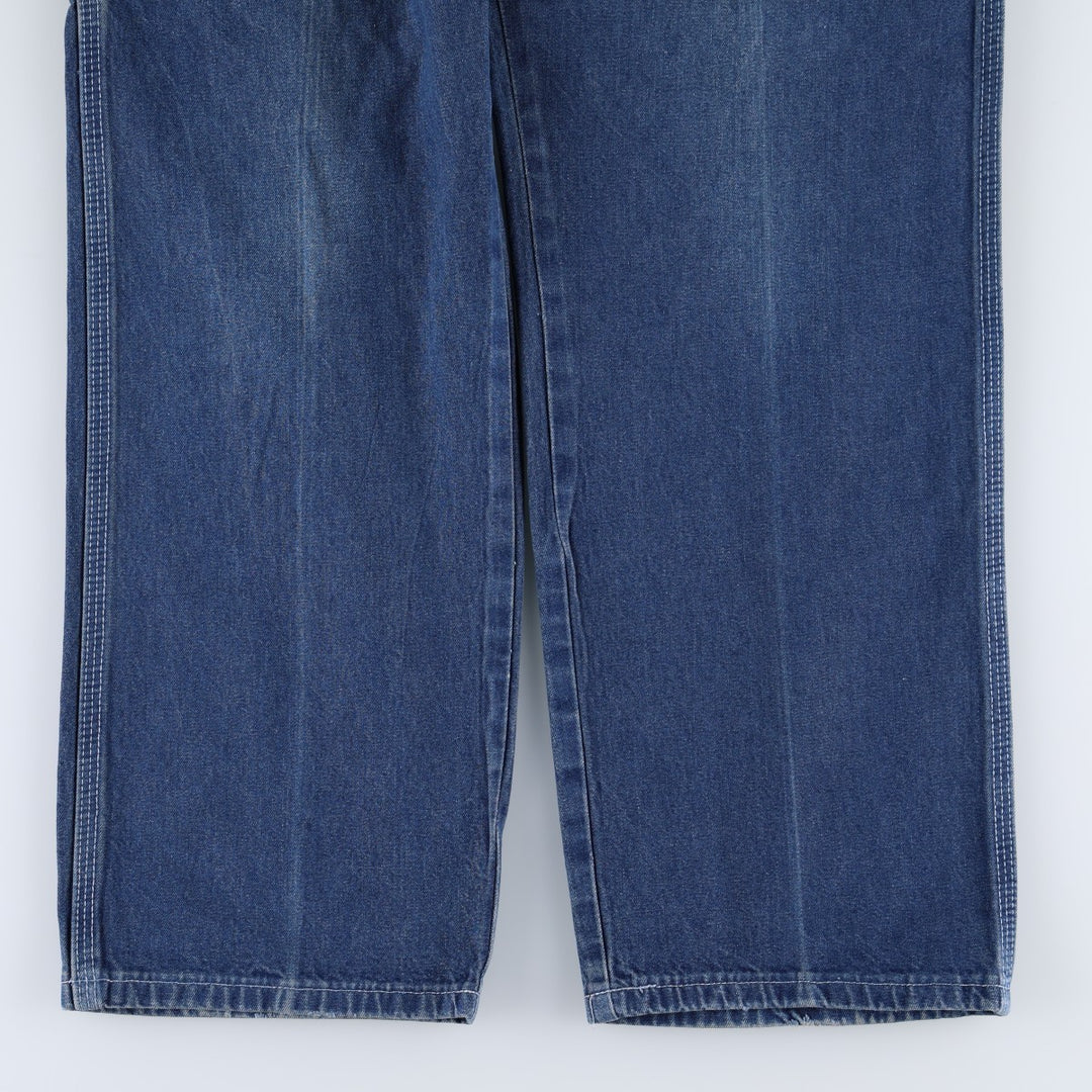 Dickies denim painter pants for men, equivalent to W34 cotton navy blue type Vintage Second Hand