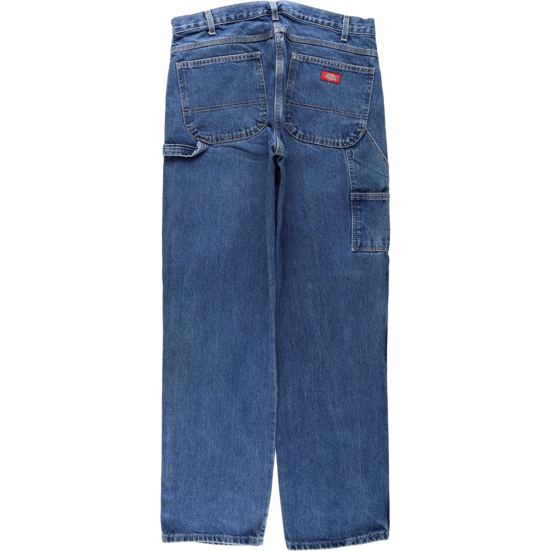 Dickies denim painter pants for men, equivalent to W35 cotton blue type Vintage Second Hand