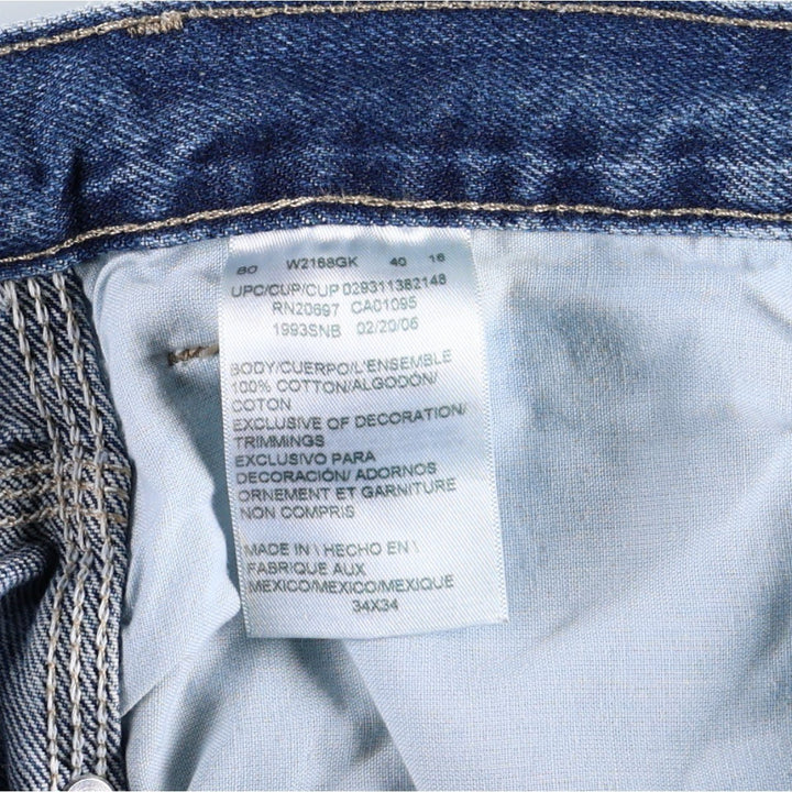 Dickies denim painter pants for men, equivalent to W35 cotton blue type Vintage Second Hand