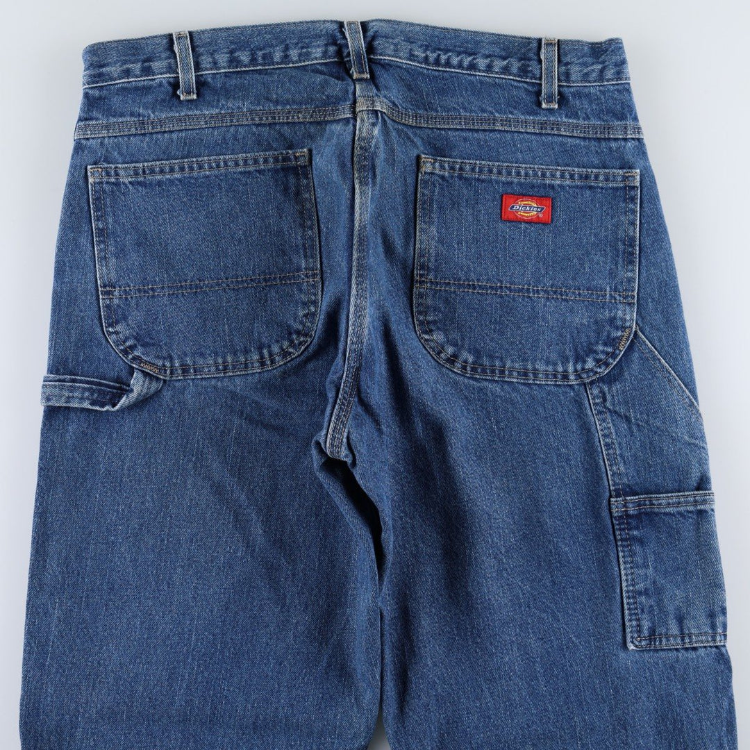 Dickies denim painter pants for men, equivalent to W35 cotton blue type Vintage Second Hand