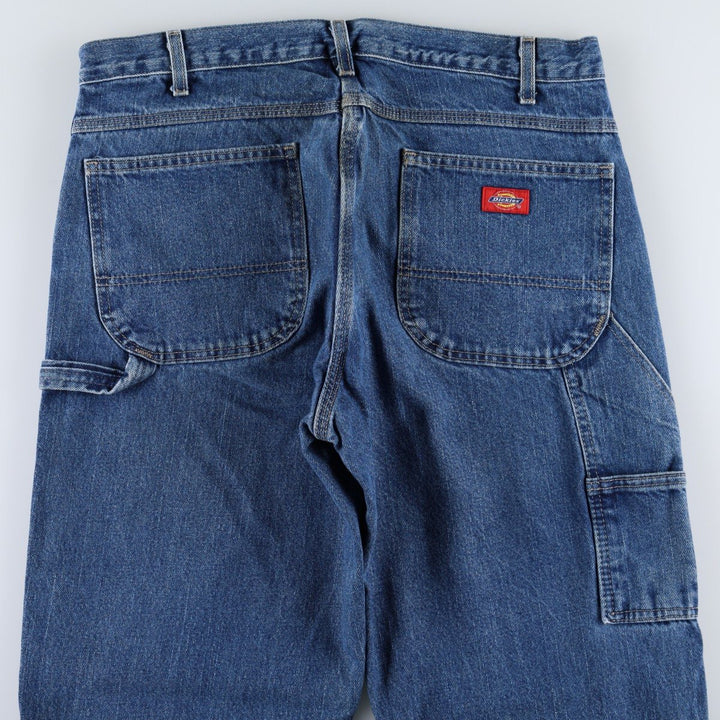 Dickies denim painter pants for men, equivalent to W35 cotton blue type Vintage Second Hand