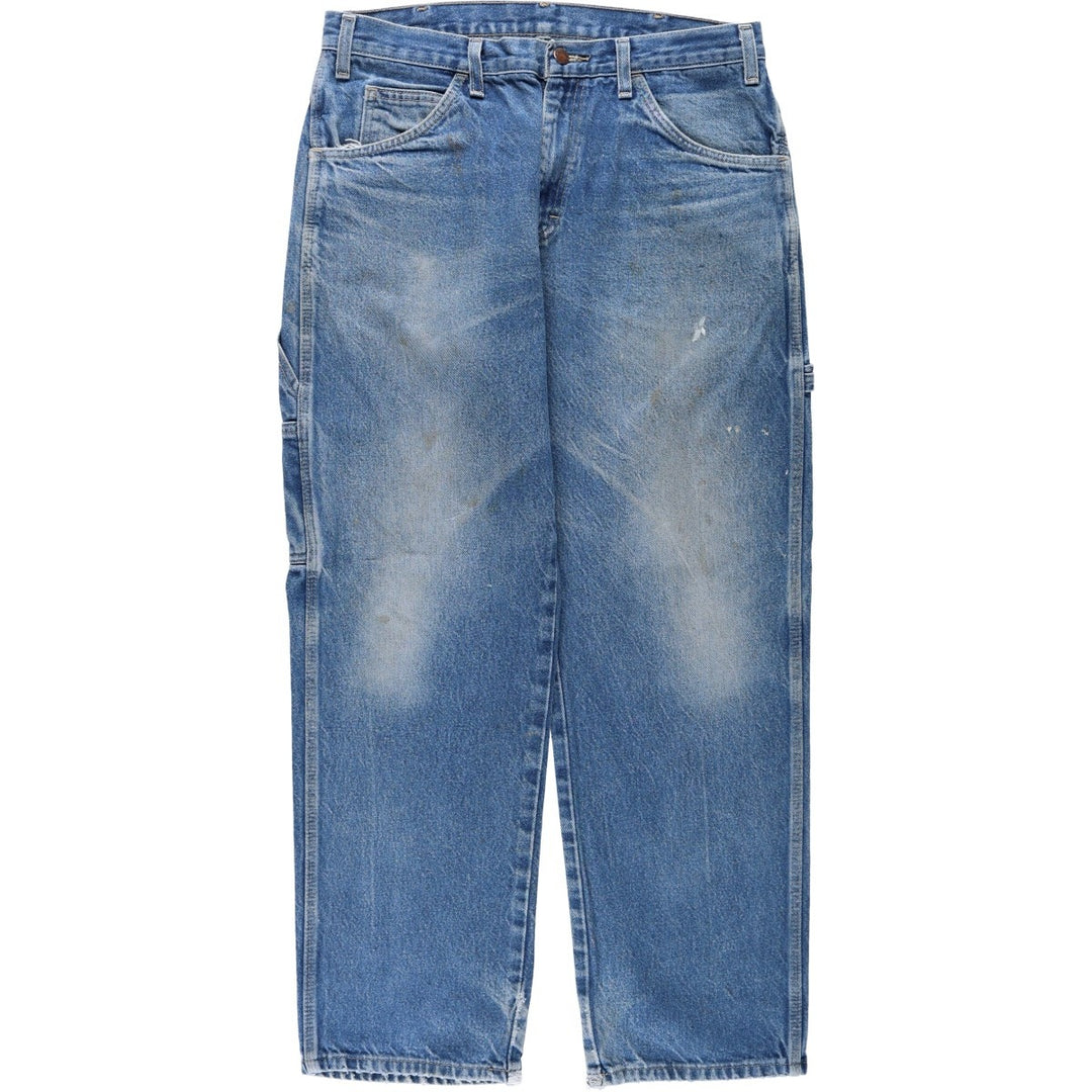 Dickies denim painter pants for men, equivalent to W33 cotton blue type Vintage Second Hand