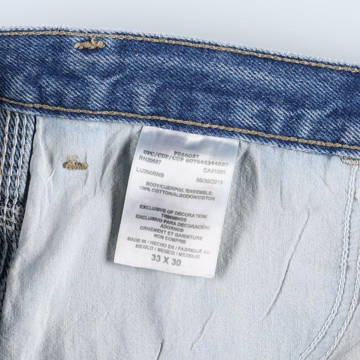 Dickies denim painter pants for men, equivalent to W33 cotton blue type Vintage Second Hand