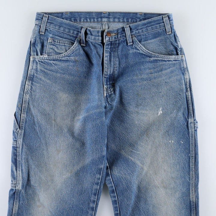 Dickies denim painter pants for men, equivalent to W33 cotton blue type Vintage Second Hand