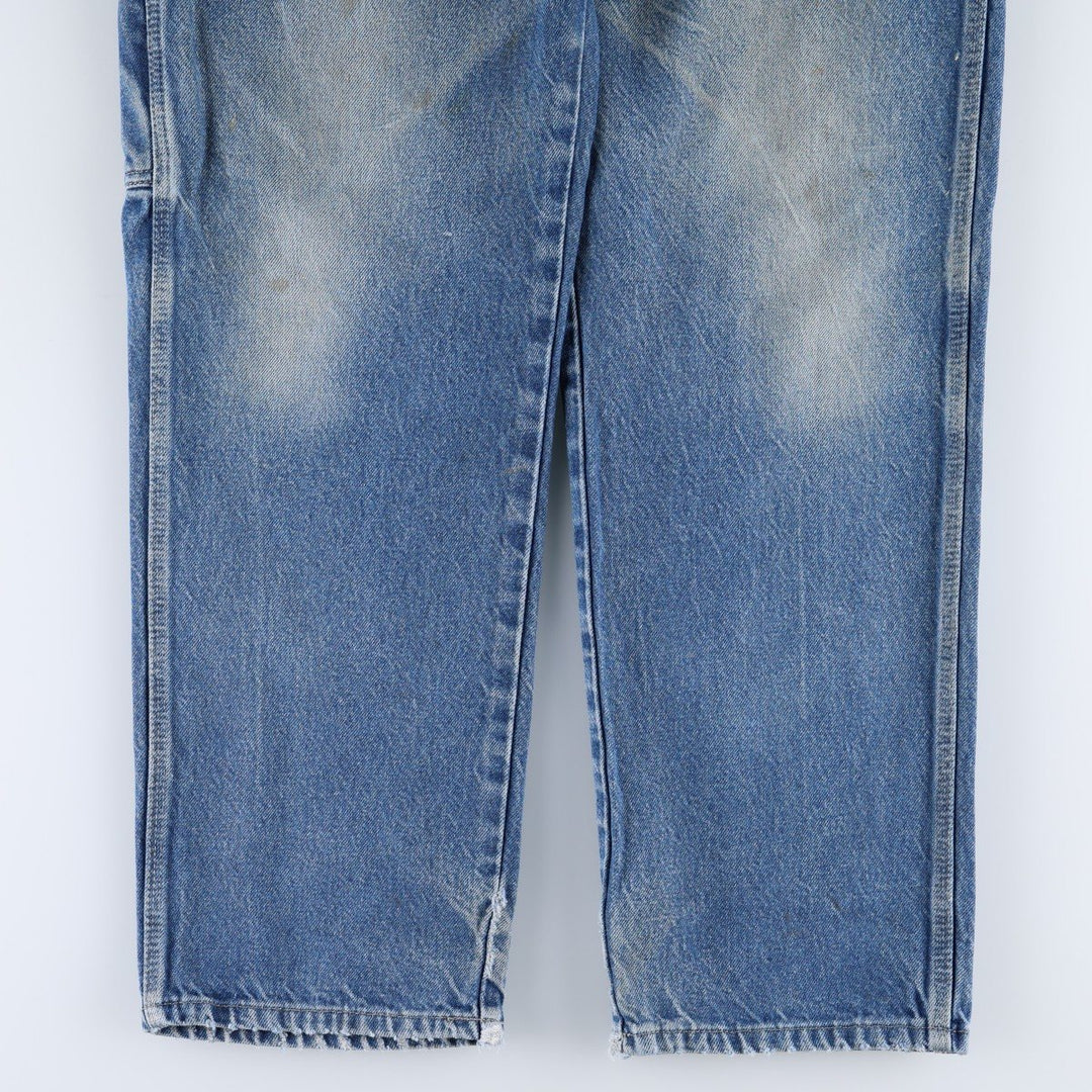 Dickies denim painter pants for men, equivalent to W33 cotton blue type Vintage Second Hand