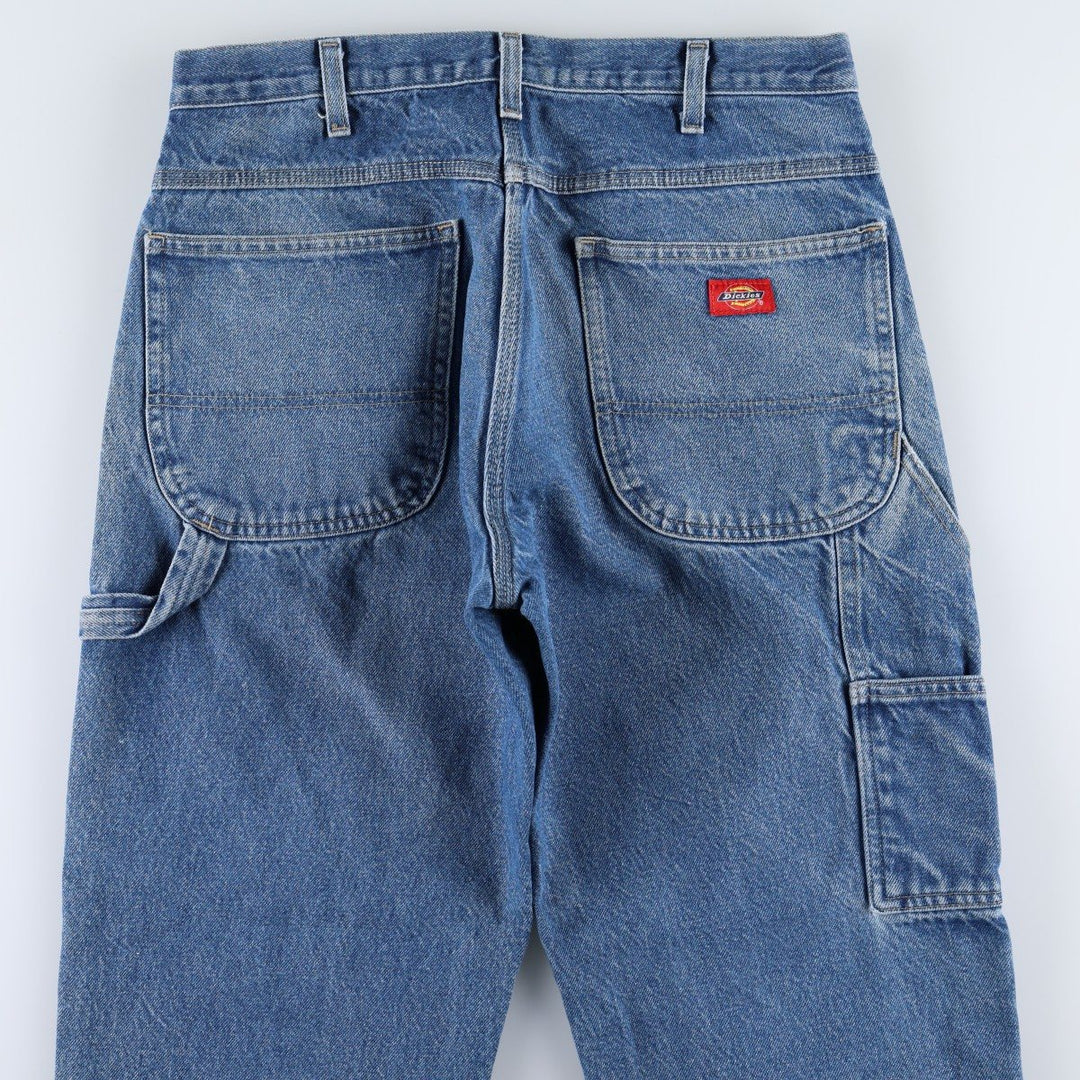 Dickies denim painter pants for men, equivalent to W33 cotton blue type Vintage Second Hand