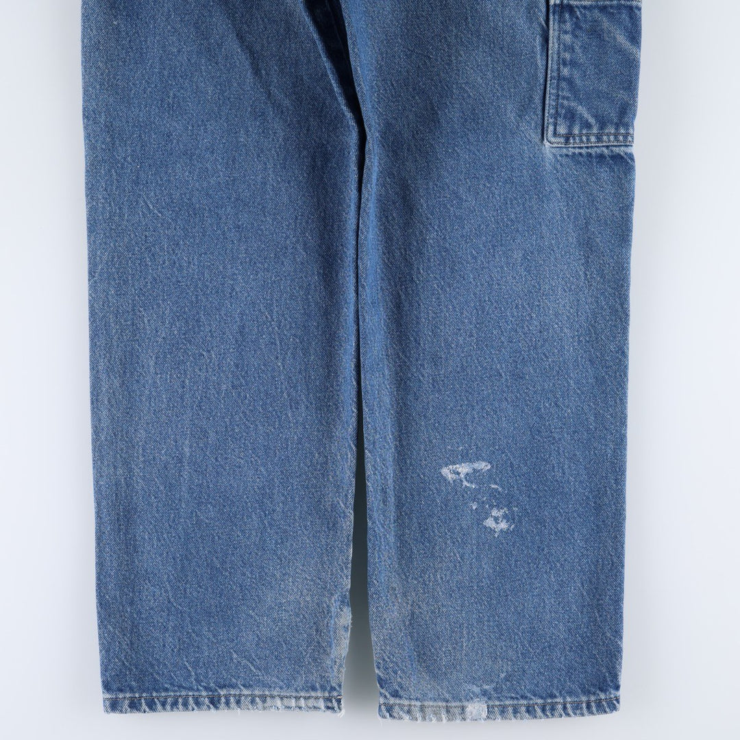 Dickies denim painter pants for men, equivalent to W33 cotton blue type Vintage Second Hand