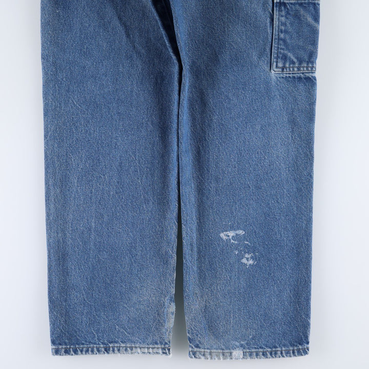 Dickies denim painter pants for men, equivalent to W33 cotton blue type Vintage Second Hand