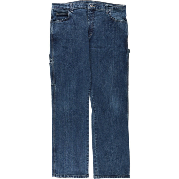 Dickies denim painter pants for men, equivalent to W37 cotton navy blue type Vintage Second Hand