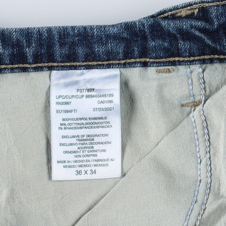 Dickies denim painter pants for men, equivalent to W37 cotton navy blue type Vintage Second Hand