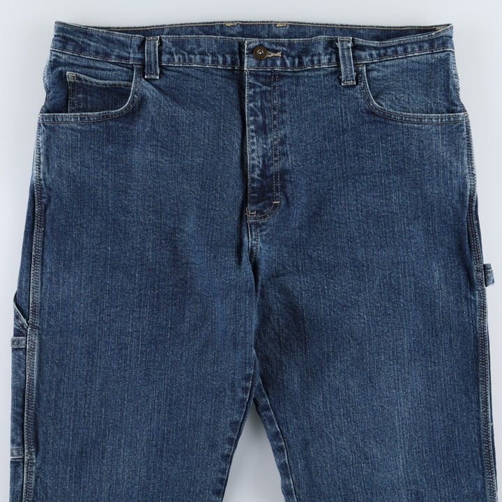 Dickies denim painter pants for men, equivalent to W37 cotton navy blue type Vintage Second Hand