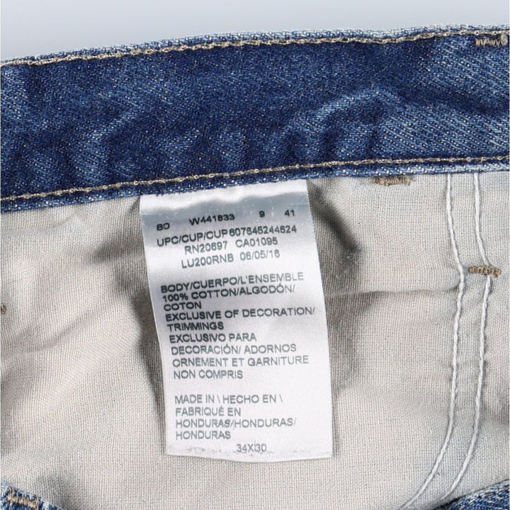 Dickies denim painter pants for men, equivalent to W35 cotton blue type Vintage Second Hand