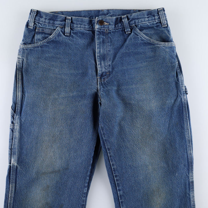 Dickies denim painter pants for men, equivalent to W35 cotton blue type Vintage Second Hand