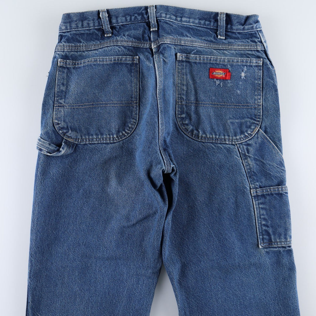 Dickies denim painter pants for men, equivalent to W35 cotton blue type Vintage Second Hand