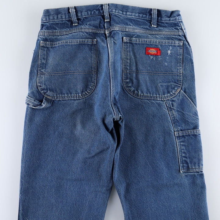 Dickies denim painter pants for men, equivalent to W35 cotton blue type Vintage Second Hand