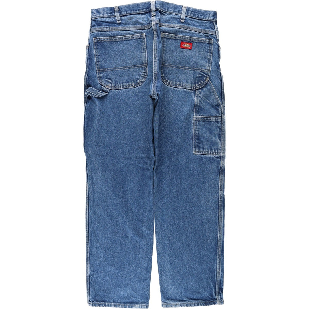 Dickies denim painter pants for men, equivalent to W34 cotton blue type Vintage Second Hand