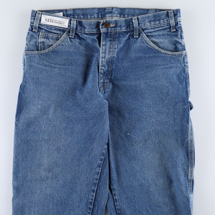 Dickies denim painter pants for men, equivalent to W34 cotton blue type Vintage Second Hand