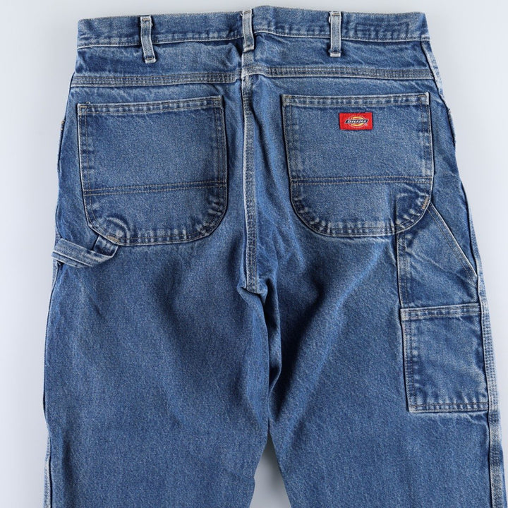 Dickies denim painter pants for men, equivalent to W34 cotton blue type Vintage Second Hand