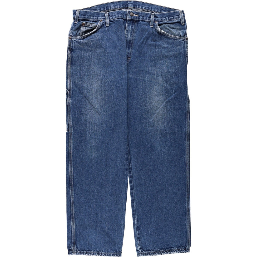 Dickies denim painter pants for men, equivalent to W37 unclear blue type Vintage Second Hand
