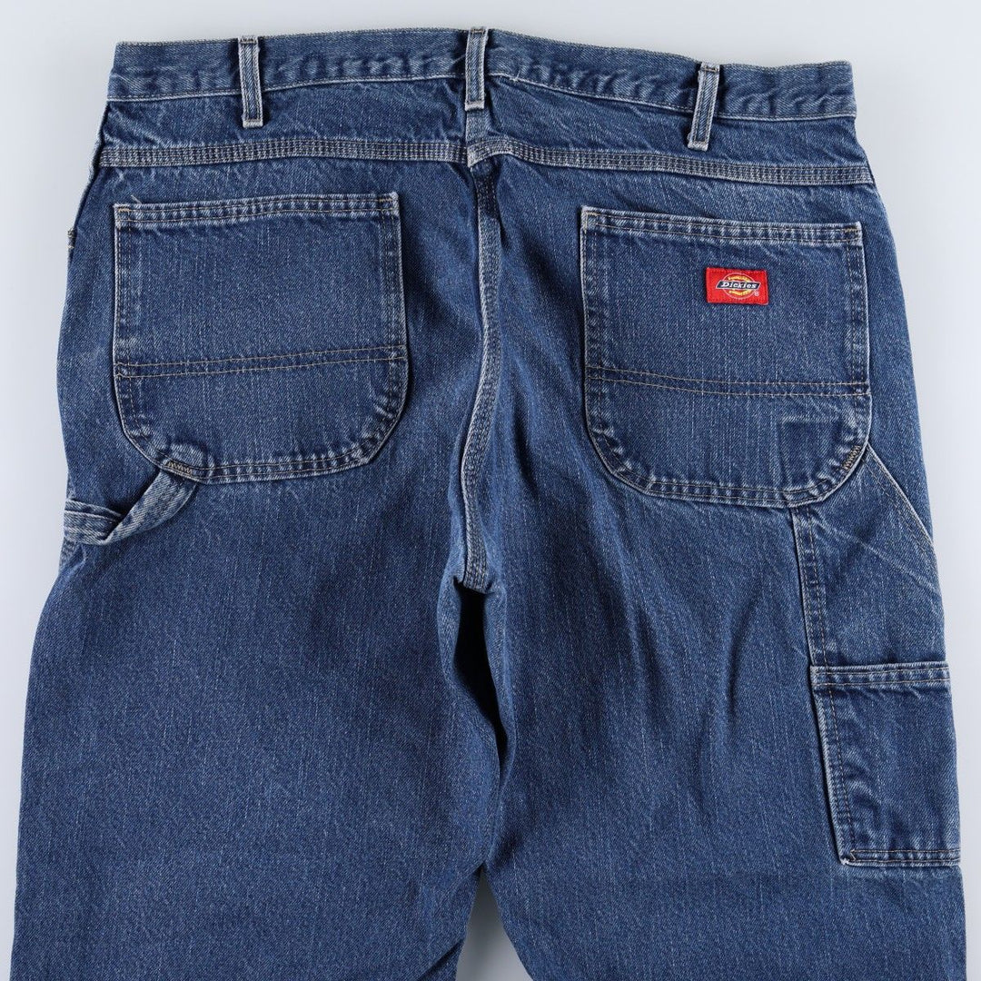 Dickies denim painter pants for men, equivalent to W37 unclear blue type Vintage Second Hand
