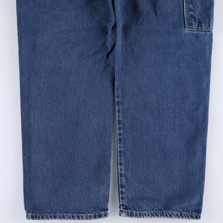 Dickies denim painter pants for men, equivalent to W37 unclear blue type Vintage Second Hand