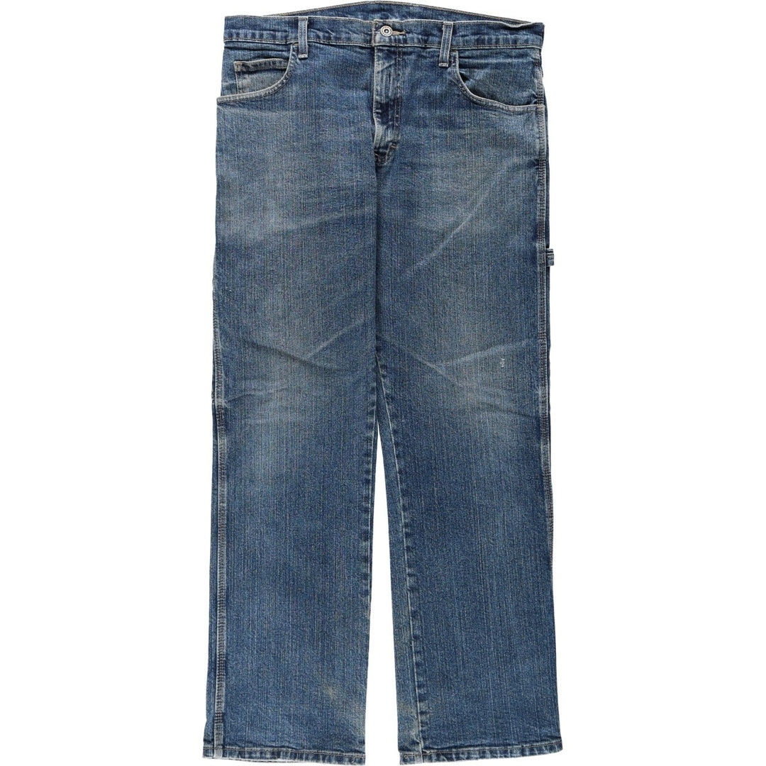 Dickies denim painter pants for men, equivalent to W35 cotton blue type Vintage Second Hand