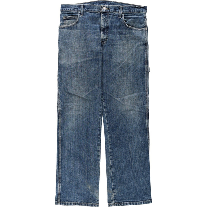 Dickies denim painter pants for men, equivalent to W35 cotton blue type Vintage Second Hand