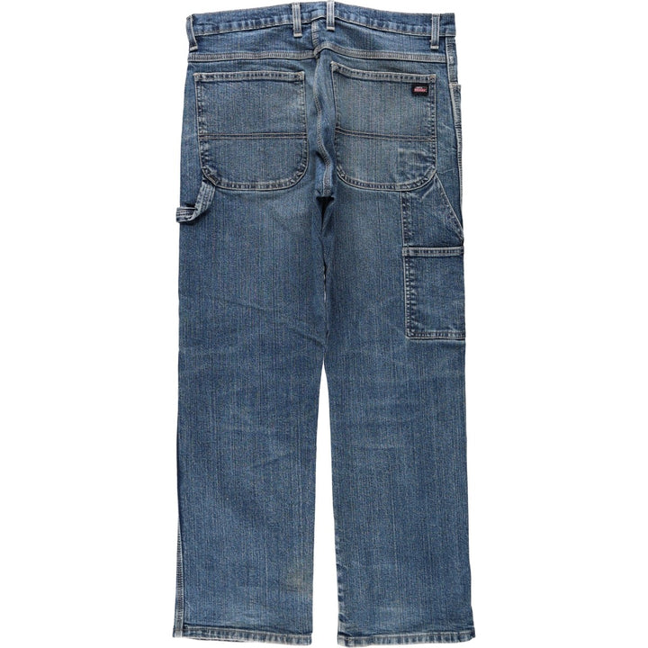 Dickies denim painter pants for men, equivalent to W35 cotton blue type Vintage Second Hand