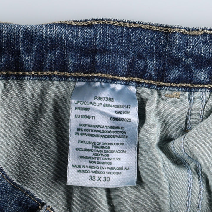 Dickies denim painter pants for men, equivalent to W35 cotton blue type Vintage Second Hand