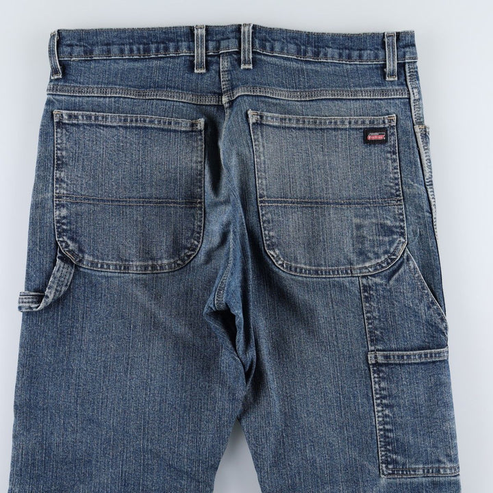 Dickies denim painter pants for men, equivalent to W35 cotton blue type Vintage Second Hand