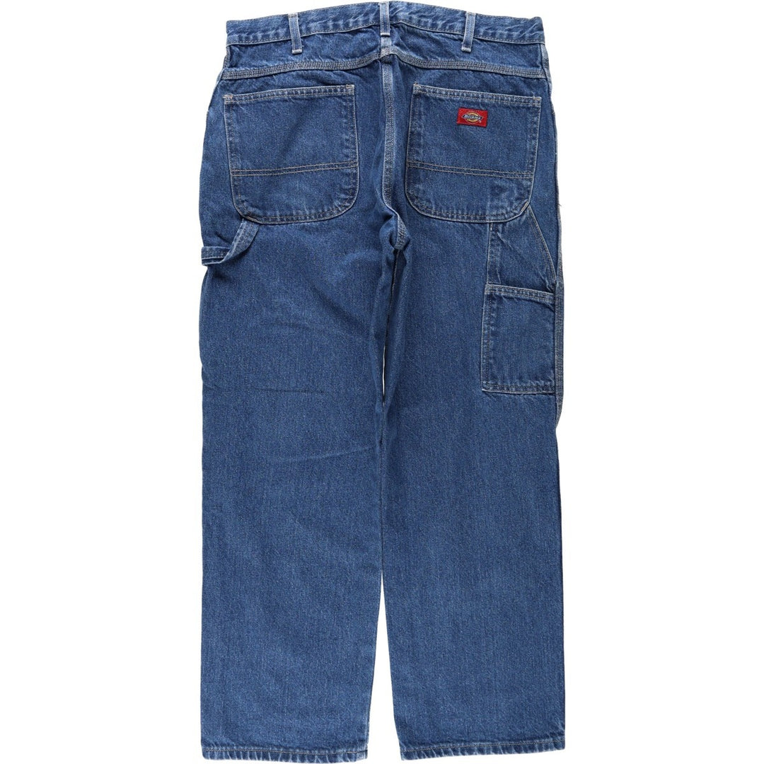 Dickies denim painter pants for men, equivalent to W35 cotton blue type Vintage Second Hand